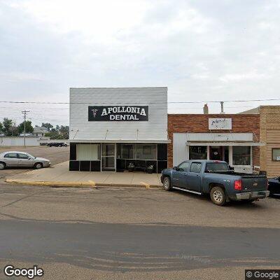 Thumbnail image of the front of a dentist office practice with the name Apollonia Dental which is located in Mott, ND