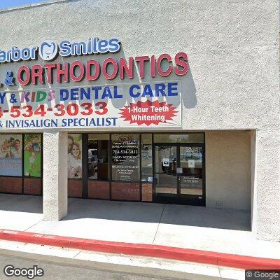 Thumbnail image of the front of a dentist office practice with the name Harbor Smiles Dental & Orthodontics which is located in Garden Grove, CA