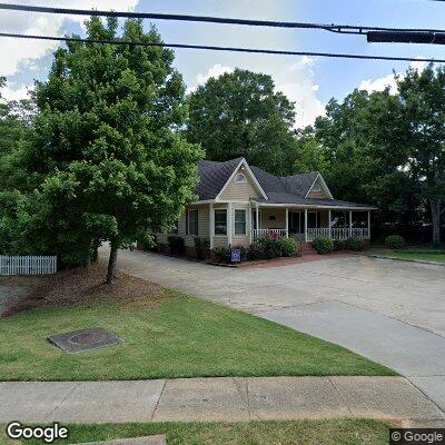 Thumbnail image of the front of a dentist office practice with the name Woodruff Dentistry which is located in Madison, GA