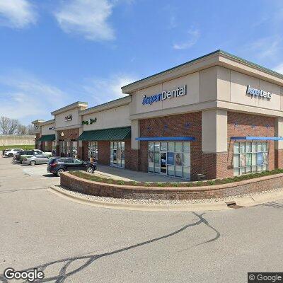 Thumbnail image of the front of a dentist office practice with the name Aspen Dental which is located in Brighton, MI