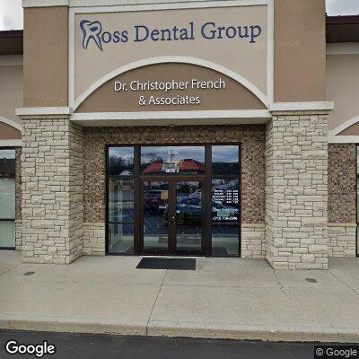 Thumbnail image of the front of a dentist office practice with the name Ross Dental Group which is located in Fairfield, OH