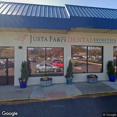 Thumbnail image of the front of a dentist office practice with the name Justa Farm Dental which is located in Huntingdon Valley, PA