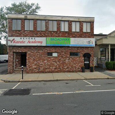 Thumbnail image of the front of a dentist office practice with the name Broadway Dental which is located in Revere, MA