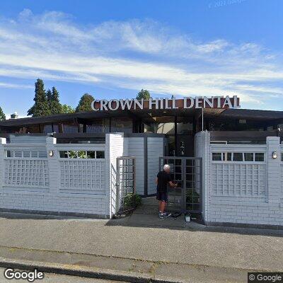 Thumbnail image of the front of a dentist office practice with the name Seattle Crown Hill Dental which is located in Seattle, WA