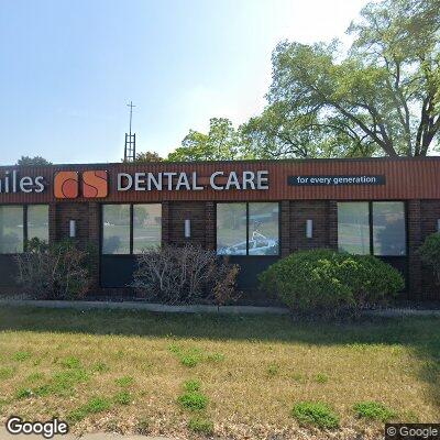 Thumbnail image of the front of a dentist office practice with the name Designing Smiles which is located in Saint Paul, MN