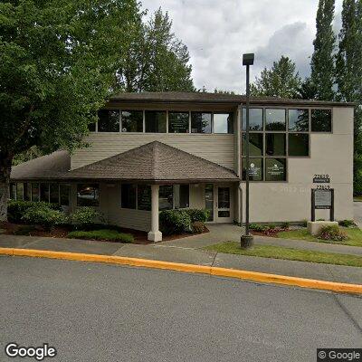 Thumbnail image of the front of a dentist office practice with the name Meadow Creek Dental which is located in Issaquah, WA