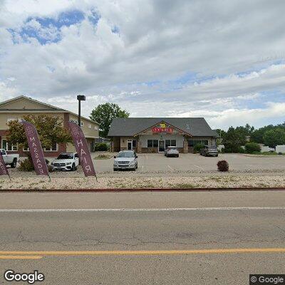 Thumbnail image of the front of a dentist office practice with the name Tippets Dentistry which is located in Wellington, CO