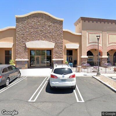 Thumbnail image of the front of a dentist office practice with the name Coppermine Dental Studio which is located in Sahuarita, AZ