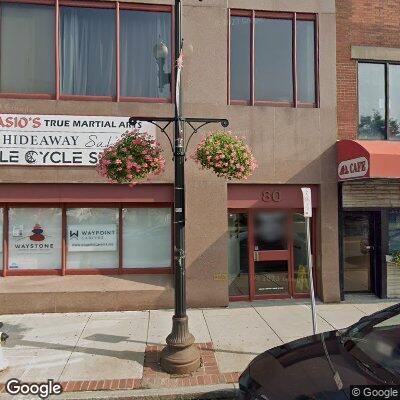 Thumbnail image of the front of a dentist office practice with the name Merrimack St Orthodontics which is located in Haverhill, MA