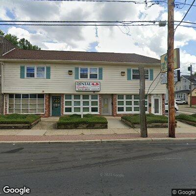 Thumbnail image of the front of a dentist office practice with the name Evenly Orthodontics which is located in Pennsauken, NJ