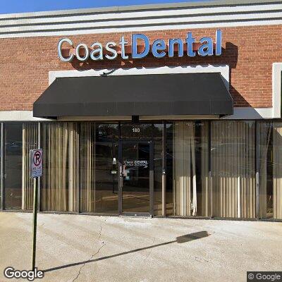 Thumbnail image of the front of a dentist office practice with the name Coast Dental which is located in Marietta, GA