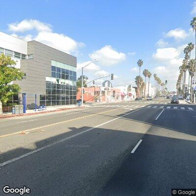 Thumbnail image of the front of a dentist office practice with the name Meridien Dental which is located in Santa Monica, CA