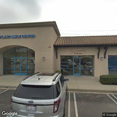 Thumbnail image of the front of a dentist office practice with the name upland smile center which is located in Upland, CA