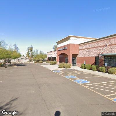 Thumbnail image of the front of a dentist office practice with the name Camelback Family Dentistry which is located in Mesa, AZ