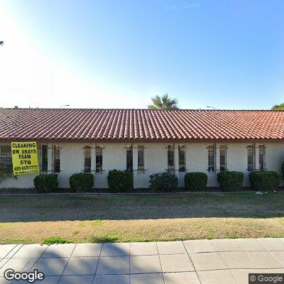 Thumbnail image of the front of a dentist office practice with the name Pease Dental Clinic which is located in Mesa, AZ