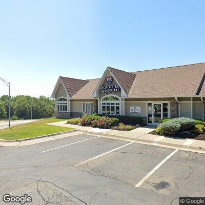 Thumbnail image of the front of a dentist office practice with the name McAllister Orthodontics which is located in Omaha, NE