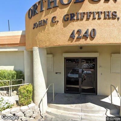 Thumbnail image of the front of a dentist office practice with the name Griffiths Orthodontics which is located in Las Vegas, NV