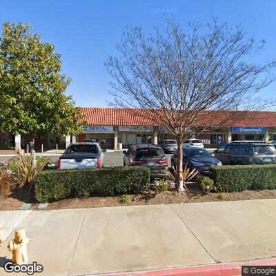 Thumbnail image of the front of a dentist office practice with the name Pearly White Dental which is located in Huntington Beach, CA