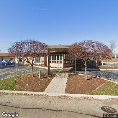 Thumbnail image of the front of a dentist office practice with the name Rollins Family Dental Center which is located in Round Lake Beach, IL