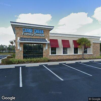 Thumbnail image of the front of a dentist office practice with the name Canoe Creek Family Dental which is located in Saint Cloud, FL