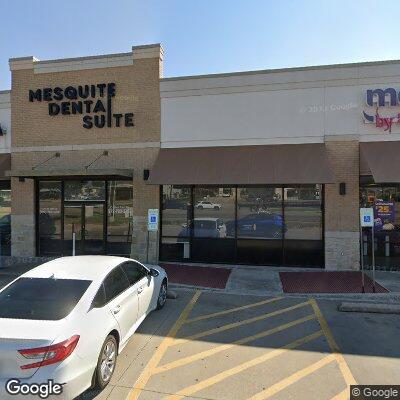 Thumbnail image of the front of a dentist office practice with the name Mesquite Dental Suite which is located in Mesquite, TX