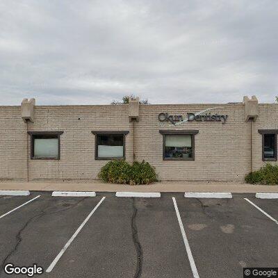 Thumbnail image of the front of a dentist office practice with the name Okun Dentistry which is located in Tempe, AZ