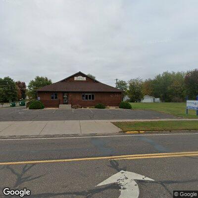 Thumbnail image of the front of a dentist office practice with the name Siren Dental Clinic which is located in Siren, WI