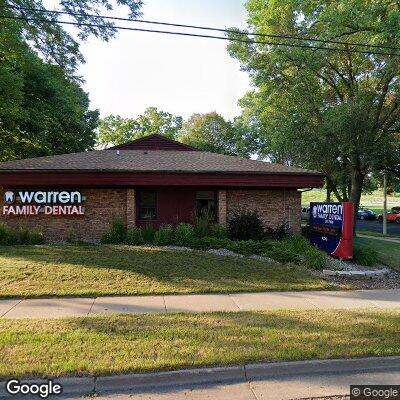 Thumbnail image of the front of a dentist office practice with the name Warren Family Dental which is located in Madison, WI