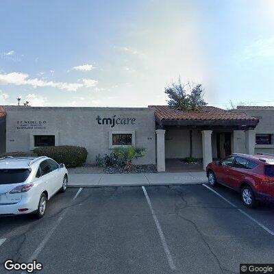 Thumbnail image of the front of a dentist office practice with the name TMJ Care which is located in Tucson, AZ