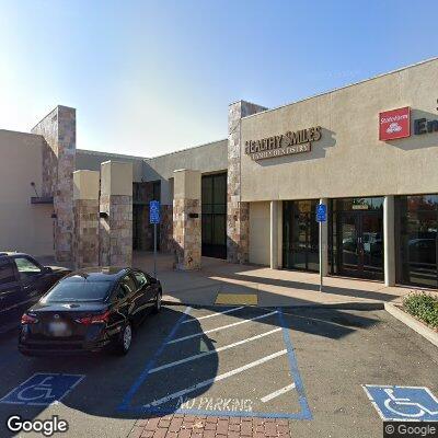 Thumbnail image of the front of a dentist office practice with the name Healthy Smiles which is located in Rocklin, CA