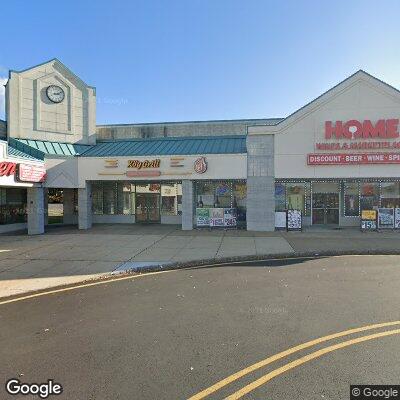 Thumbnail image of the front of a dentist office practice with the name Cambridge Square Dental which is located in Morganville, NJ