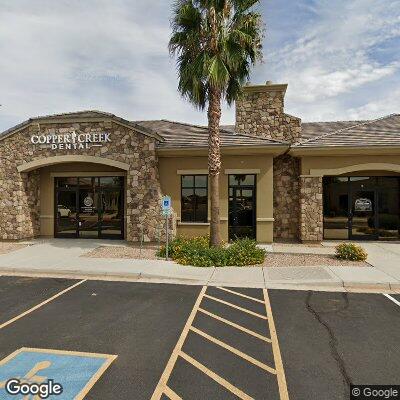 Thumbnail image of the front of a dentist office practice with the name Copper Creek Dental which is located in San Tan Valley, AZ