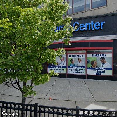 Thumbnail image of the front of a dentist office practice with the name Smile Central Dental which is located in Union City, NJ