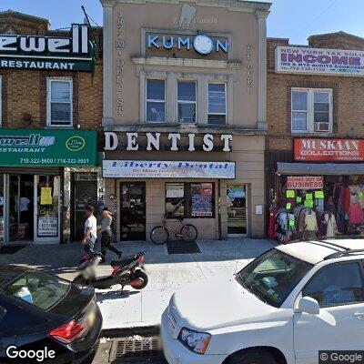 Thumbnail image of the front of a dentist office practice with the name Liberty Dental which is located in South Richmond Hill, NY