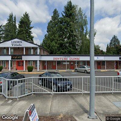 Thumbnail image of the front of a dentist office practice with the name A New Image Denture Clinic which is located in Puyallup, WA