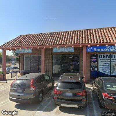 Thumbnail image of the front of a dentist office practice with the name Sunset Dental Center which is located in Los Angeles, CA