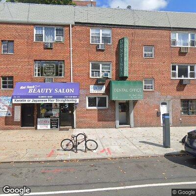 Thumbnail image of the front of a dentist office practice with the name Alvear Dental Office which is located in Woodside, NY