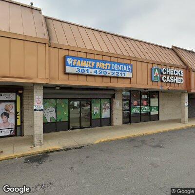 Thumbnail image of the front of a dentist office practice with the name Family First Dental which is located in Capitol Heights, MD