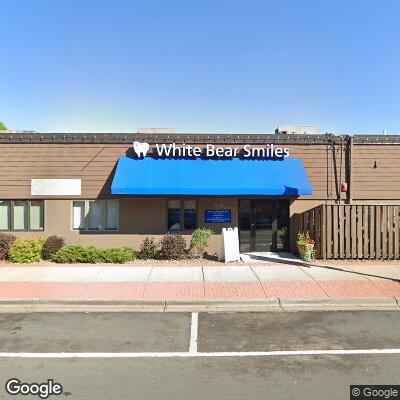 Thumbnail image of the front of a dentist office practice with the name White Bear Smiles which is located in White Bear Lake, MN