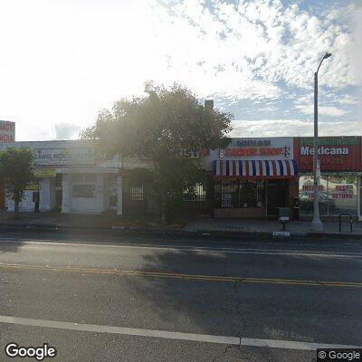 Thumbnail image of the front of a dentist office practice with the name Twin Palms Dental which is located in Pacoima, CA