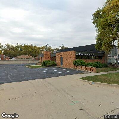 Thumbnail image of the front of a dentist office practice with the name Pinewood Dental Associates which is located in Oak Park, MI