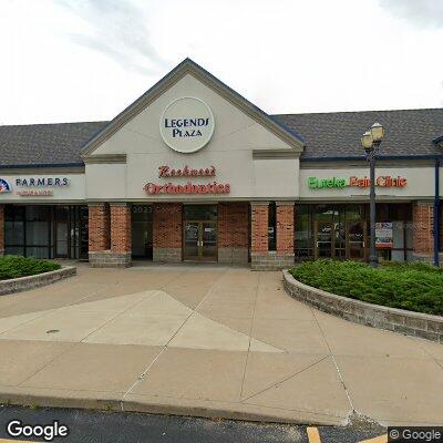 Thumbnail image of the front of a dentist office practice with the name Rockwood Orthodontics which is located in Eureka, MO