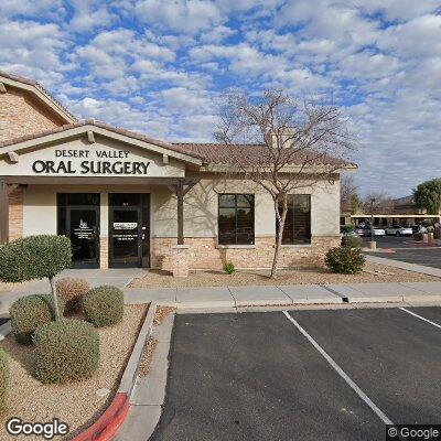 Thumbnail image of the front of a dentist office practice with the name Desert Valley Oral Surgery which is located in Queen Creek, AZ