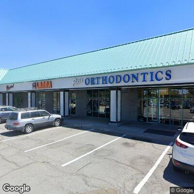 Thumbnail image of the front of a dentist office practice with the name Pitts Orthodontics which is located in Reno, NV