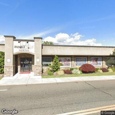 Thumbnail image of the front of a dentist office practice with the name Olson & Carey which is located in Kennewick, WA