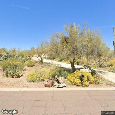 Thumbnail image of the front of a dentist office practice with the name Caliber Dental Technology which is located in Fountain Hills, AZ