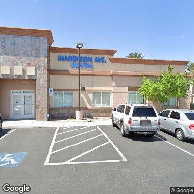 Thumbnail image of the front of a dentist office practice with the name Maddison Ave Dental which is located in North Las Vegas, NV