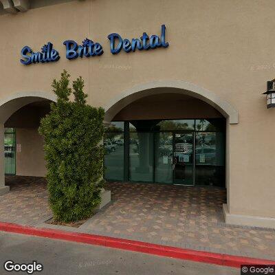 Thumbnail image of the front of a dentist office practice with the name Smile Brite Dental which is located in Las Vegas, NV