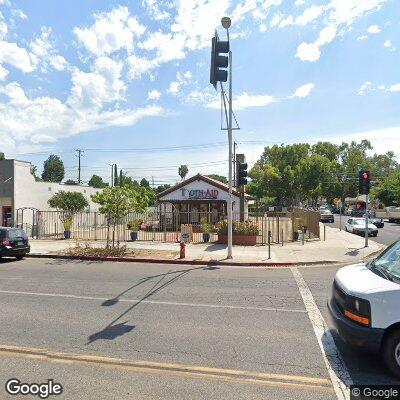 Thumbnail image of the front of a dentist office practice with the name Tooth-Aid Dental Center which is located in Burbank, CA