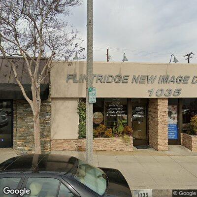 Thumbnail image of the front of a dentist office practice with the name Flintridge Dental Group which is located in La Canada Flintridge, CA